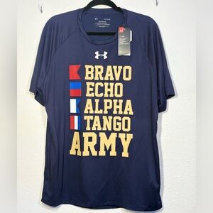 Under Armour Naval Academy 'Bravo Echo Alpha Tango Army' Performance  - Sz XL